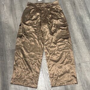 Womens Brown Cargo Pants